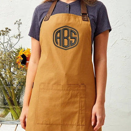 Custom Embroidered Text/logo Apron, Personalised Comfy Colors Kitchen Baking Apron, Cooking Apron with Pockets, Easy Fit Unisex Apron Gifts