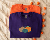 Pumpkin Sweatshirt, Embroidered Thanksgiving Pumpkin Jumper, Halloween Gifts, Spooky Season Sweaters, Halloween Party Family Matching Outfit