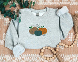 Pumpkin Sweatshirt, Embroidered Thanksgiving Pumpkin Jumper, Halloween Gifts, Spooky Season Sweaters, Halloween Party Family Matching Outfit