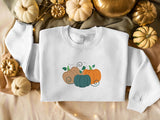 Pumpkin Sweatshirt, Embroidered Thanksgiving Pumpkin Jumper, Halloween Gifts, Spooky Season Sweaters, Halloween Party Family Matching Outfit