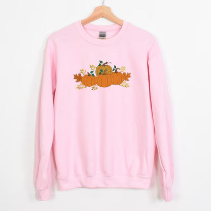 Spooky Season Pumpkins Jumper, Embroidered Halloween Sweatshirt, Spooky Season Halloween Unisex Jumper, Autumn Top, Halloween Party Gifts