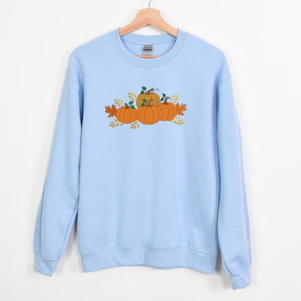 Spooky Season Pumpkins Jumper, Embroidered Halloween Sweatshirt, Spooky Season Halloween Unisex Jumper, Autumn Top, Halloween Party Gifts