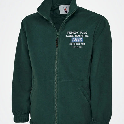 NHS Fleece Custom Embroidered Jacket, Personalised Name/Hospital Department Jacket, Hospital Staff Uniform, Healthcare Staff Special Offer
