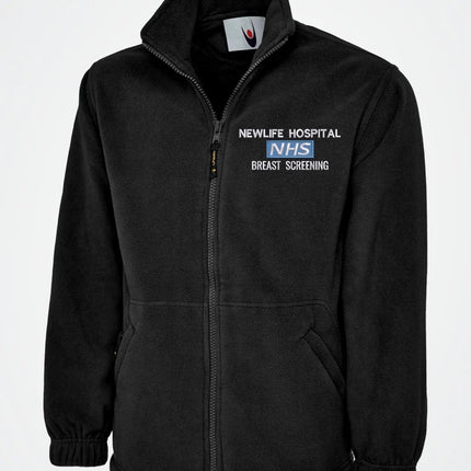 NHS Fleece Custom Embroidered Jacket, Personalised Name/Hospital Department Jacket, Hospital Staff Uniform, Healthcare Staff Special Offer