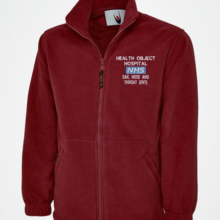NHS Fleece Custom Embroidered Jacket, Personalised Name/Hospital Department Jacket, Hospital Staff Uniform, Healthcare Staff Special Offer