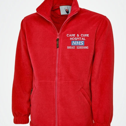 NHS Fleece Custom Embroidered Jacket, Personalised Name/Hospital Department Jacket, Hospital Staff Uniform, Healthcare Staff Special Offer