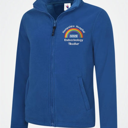 Embroidered Ladies Rainbow Fleece Jackets, Personalised Name/hospital Department Nurse Jackets, Healthcare Workers Uniform, Gift for Doctors