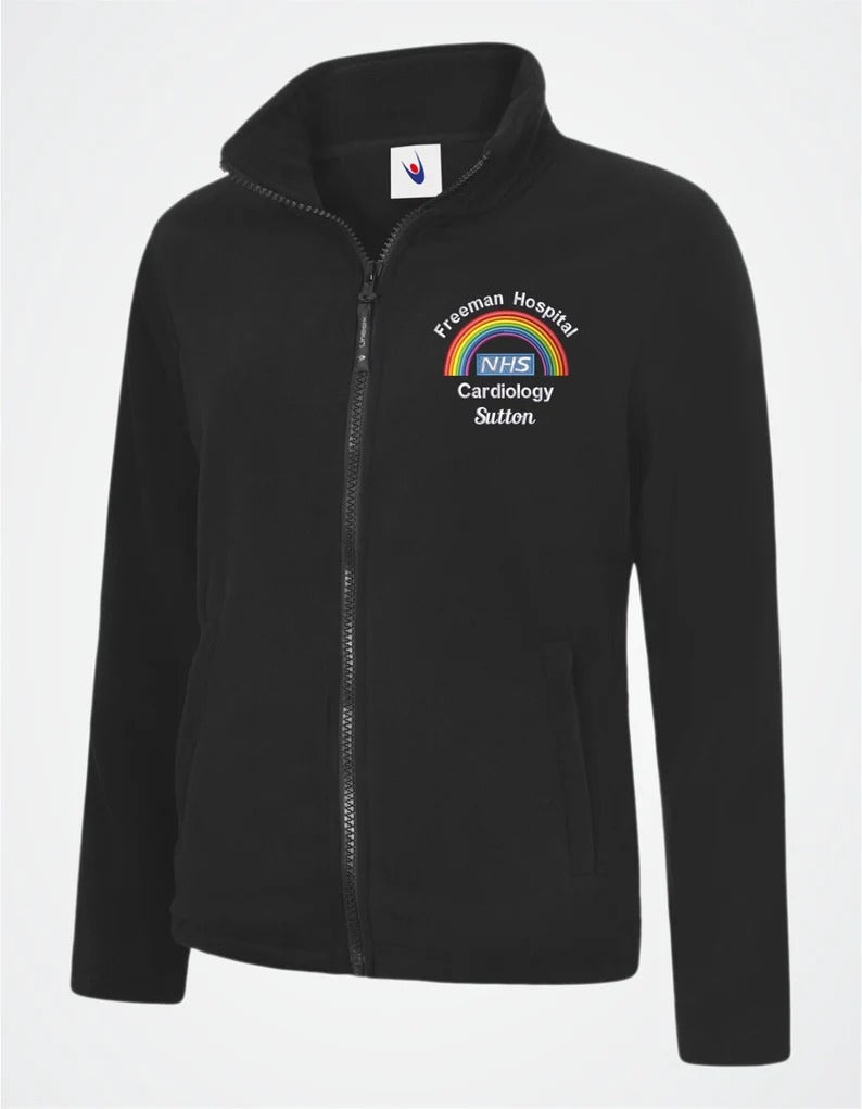 Embroidered Ladies Rainbow Fleece Jackets, Personalised Name/hospital Department Nurse Jackets, Healthcare Workers Uniform, Gift for Doctors