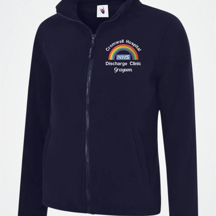 Embroidered Ladies Rainbow Fleece Jackets, Personalised Name/hospital Department Nurse Jackets, Healthcare Workers Uniform, Gift for Doctors