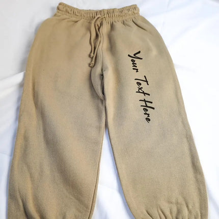 Personalised Text and Logo Printed Joggers, Custom Kids School & Sports Jogs Pants