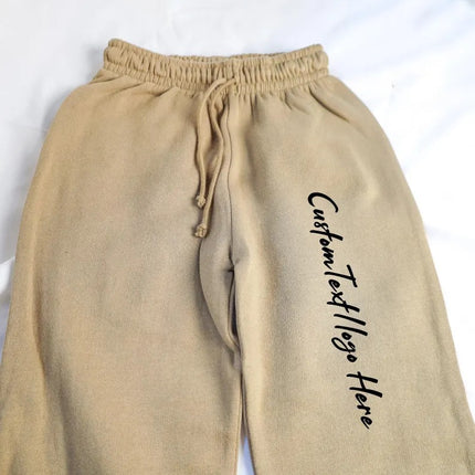 Personalised Text and Logo Printed Joggers, Custom Kids School & Sports Jogs Pants