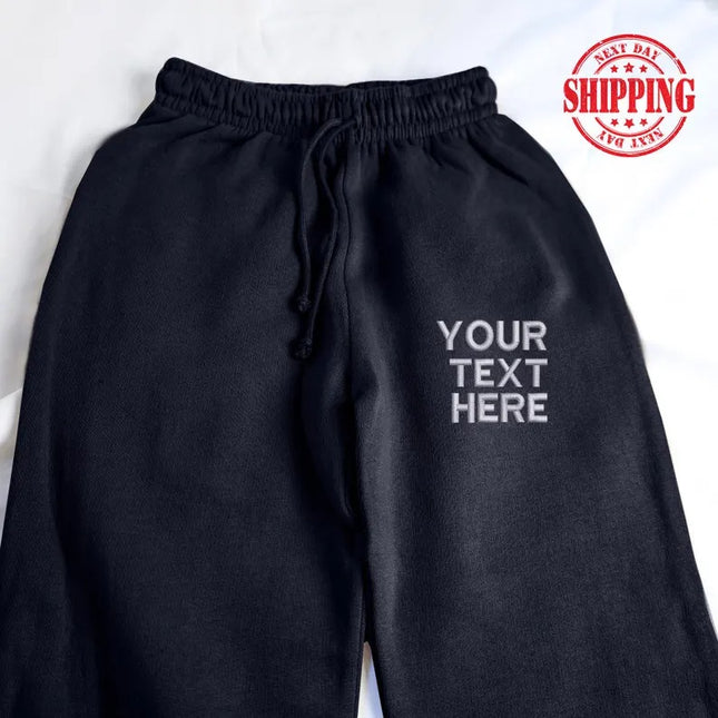 Custom Embroidered Name/Text Joggers, Kids Name Lounge Wear Joggers Pants