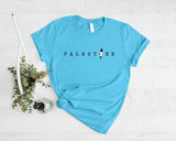 Palestine Name Printed T-Shirt, Palestine Flag Map Crewneck Shirt, Palestinians Matching Top, Muslim Solidarity Outfits