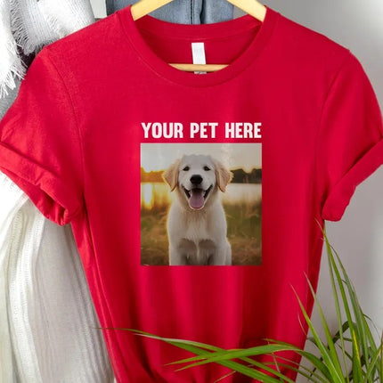 Custom Family Photo Printed T-Shirt, Personalised Text/Photo Matching Shirts, Add Your Designs Here Adults Tops, Customised Logo Print Shirt