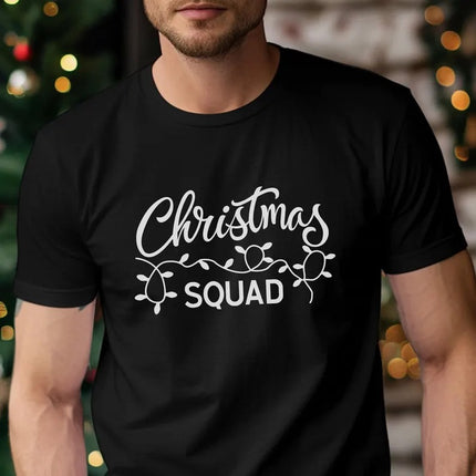 Christmas Squad Lights Printed Shirt, Merry Christmas Family Matching T-Shirts, Christmas Holidays Adults & Kids Shirt, Xmas Eve Party Tees