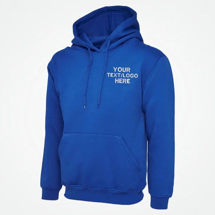 Personalised Embroidered Hoodie, Custom Text and Logo Monogram Hoodie, Your Company Logo Workwear Jumpers, Bespoke Business Designs Hoodies