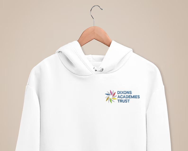 Your Text / Logo Embroidered Hoodie, Custom Business Design Monogrammed Hoodie, Personalised Logo Workwear Jumpers, Bespoke Text & Logo Tops