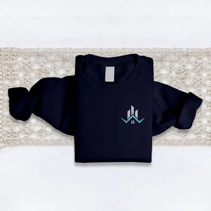 Custom Embroidered Text/Logo Hoodie, Your Business Logo Workwear Sweatshirts, Personalised Designs Monogram Jumpers, Customised Designs Tops