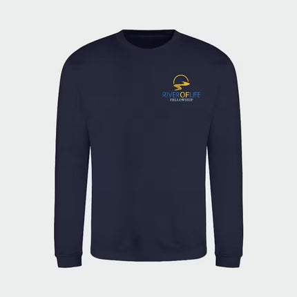 Personalised Embroidered Text Sweatshirt, Custom Text and Logo Monogrammed Sweatshirt, Any Company Designs Workwear Jumpers, Customised Tops