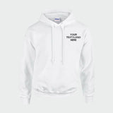 Custom Embroidered Text/Logo Hoodie, Personalised Company Logo Monogram Hoodie, Your Designs Here Workwear Hoodies, Your Own Business Hoodie