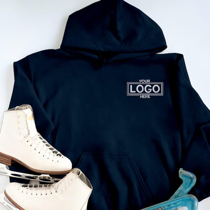 Custom Embroidered Text/Logo Hoodie, Personalised Company Logo Monogram Hoodie, Your Designs Here Workwear Hoodies, Your Own Business Hoodie