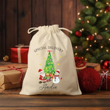 Personalised Christmas Toy Sacks, Custom Name Christmas Tree Printed Santa Sacks, Kids Xmas Toys Sack Bag, Christmas Gift Bag, Xmas Present