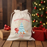 Personalised Santa Sack, Christmas Present Kids Sack Bags, Merry Christmas Santa Sacks, Baby's First Christmas Gift, Christmas Kids Presents