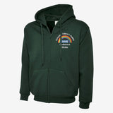 Embroidered Rainbow Nurse Zip Up Hoodie, Personalised Hospital/Department Name Monogrammed Hoodies, Medical Students Outfits, Nursing Gifts