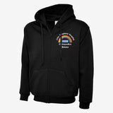 Embroidered Rainbow Nurse Zip Up Hoodie, Personalised Hospital/Department Name Monogrammed Hoodies, Medical Students Outfits, Nursing Gifts