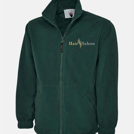Personalized Embroidery Fleece Jackets, Customised Text & Logo Zip-Up Jackets