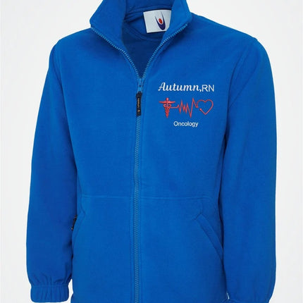 Embroidered Medical Assistant Fleece Jackets, Custom Name/hospital Department Nurse Jacket, Healthcare Staff Uniform, Medical Students Gifts