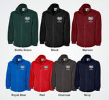 Embroidered Nurse NHS Fleece Jackets, Rainbow Heart Monogrammed Nurse Jackets, Personalised Name Medical Staff Uniforms