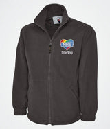 Embroidered Nurse NHS Fleece Jackets, Rainbow Heart Monogrammed Nurse Jackets, Personalised Name Medical Staff Uniforms