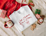 Last Christmas Embroidered Sweatshirt, Christmas Bride to be Sweatshirt, Last Xmas as a Miss Jumper, Miss to Mrs Engaged Christmas Gifts