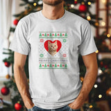 Custom Pet Photo Christmas Shirts, Personalised Christmas Dog Face T-Shirts, Xmas Holidays Ugly Printed Shirts, Christmas Pet Lovers Gifts