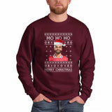 Mo Ho Ho Merry Christmas Sweatshirt, Mo Salah Red Ugly Christmas Jumper, Liverpool Salah Xmas Printed Sweater, Christmas Liverpool Fans Gift