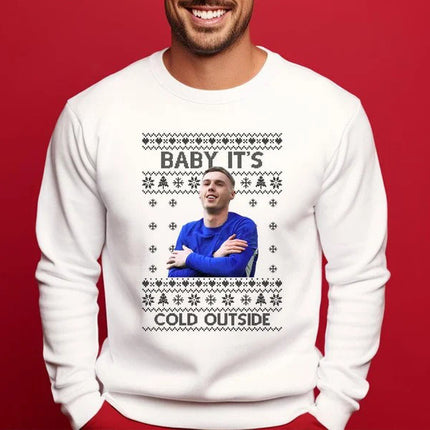 Baby Its Cold Outside Christmas Jumper, Christmas Cole Palmer Printed Sweatshirt