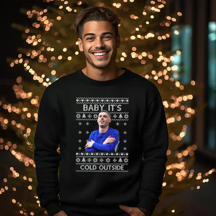 Baby Its Cold Outside Christmas Jumper, Christmas Cole Palmer Printed Sweatshirt