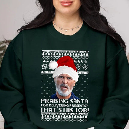Roy Keane Ugly Christmas Sweatshirt, Manchester Xmas Printed Sweater