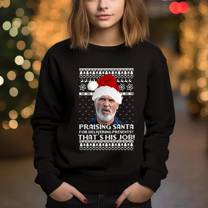 Roy Keane Ugly Christmas Sweatshirt, Manchester Xmas Printed Sweater