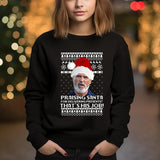 Roy Keane Ugly Christmas Sweatshirt, Roy Keane Praising Santa for Doing His Job Jumper, Manchester Xmas Printed Sweater Football Lovers Gift