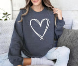 Valentines Day Heart Sweatshirt, Valentines Heart Printed Sweatshirt for Women, Teachers Valentines Day Love Heart Jumper, Valentines Gifts