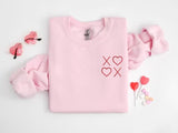 XOXO Valentines Day Sweatshirts, Embroidered XOXO Monogrammed Jumpers for Women, Cute Valentines Sweatshirt, Memorial Gifts for Girlfriend