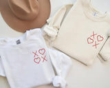 XOXO Valentines Day Sweatshirts, Embroidered XOXO Monogrammed Jumpers for Women, Cute Valentines Sweatshirt, Memorial Gifts for Girlfriend