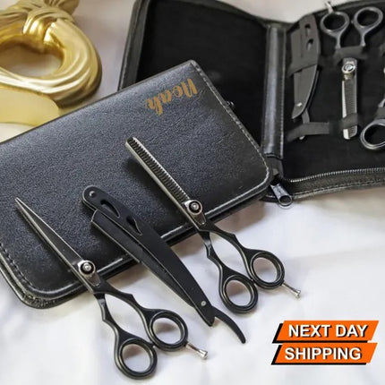 Personalised Hairdresser Leather Tools Bag, Custom Engraved Monogrammed Scissors Bag, Hairstylist Tools Organiser, Valentine Gift for Barber