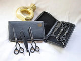 Personalised Hairdresser Leather Tools Bag, Custom Engraved Monogrammed Scissors Bag, Hairstylist Tools Organiser, Valentine Gift for Barber