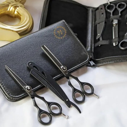 Personalised Hairdresser Leather Tools Bag, Custom Engraved Monogrammed Scissors Bag, Hairstylist Tools Organiser, Valentine Gift for Barber