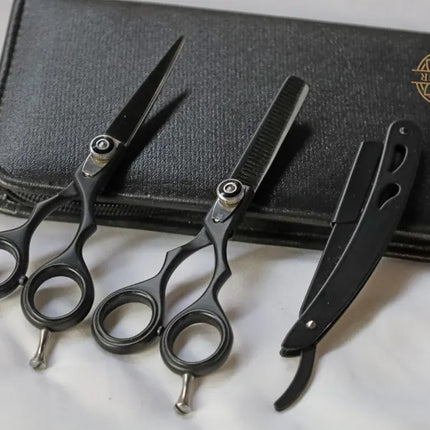 Personalised Hairdresser Leather Tools Bag, Custom Engraved Monogrammed Scissors Bag, Hairstylist Tools Organiser, Valentine Gift for Barber