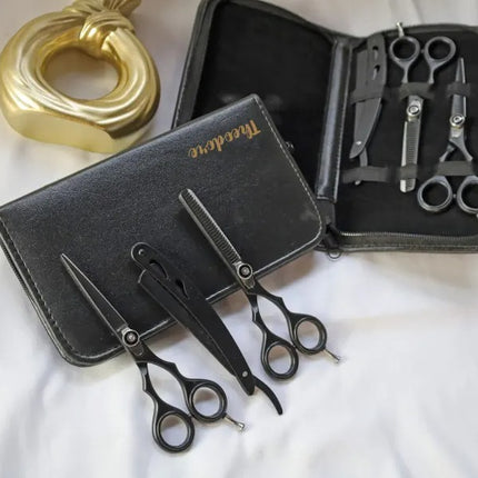 Personalised Hairdresser Leather Tools Bag, Custom Engraved Monogrammed Scissors Bag, Hairstylist Tools Organiser, Valentine Gift for Barber