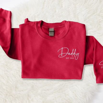 Personalised Sweatshirt for Mom Dad, Custom Mama Sweatshirt, Kids Name Sweater